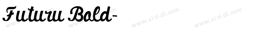 Futuru Bold字体转换